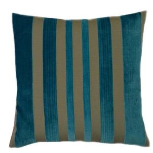 MISC-PILL-028 | TEAL & GRAY STRIPED PILLOW
