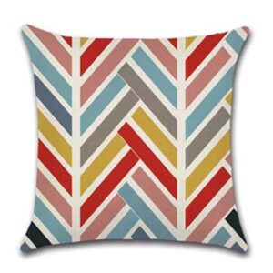 MISC-PILL-083 | HERRINGBONE MULTICOLOURED PILLOW