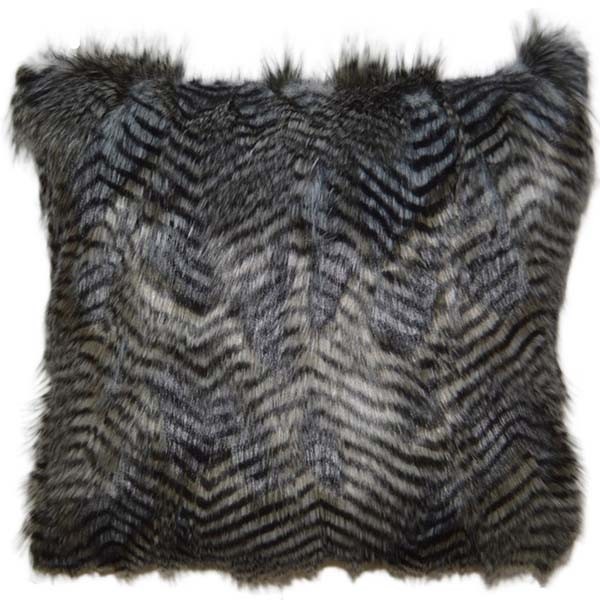 MISC-PILL-015 | ZEBRA PRINT SHAG PILLOW