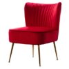 SS-650 | RED VELVET SINGLE CHAIR GOLD LEGS