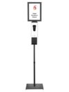 MISC-BA-065 | TOUCHLESS HAND SANITZER ON STAND WITH SIGN