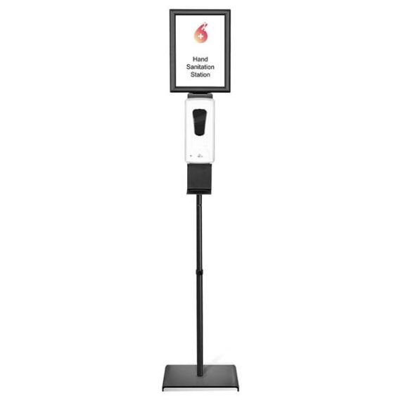 MISC-BA-065 | TOUCHLESS HAND SANITZER ON STAND WITH SIGN