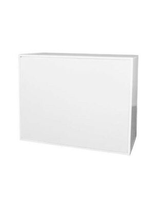 BAR-025 | 4FT BAR WHITE FRAME WITH PLEXI