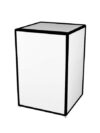 BAR-CU-004 | CORNER UNIT BLACK FRAME WITH PLEXI