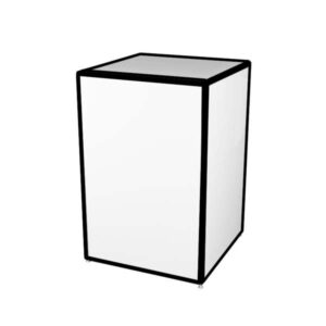 BAR-CU-004 | CORNER UNIT BLACK FRAME WITH PLEXI