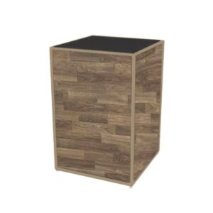 BAR-CU-005 | CORNER UNIT BROWN FRAME WITH PLEXI