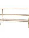 BAR-078 | SHORT BARBACK GOLD FRAME WITH PLEXI