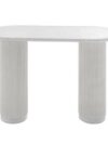 COMM-020 | SYDNEY FLUTED OVAL COMMUNAL TABLE WHITE WOOD