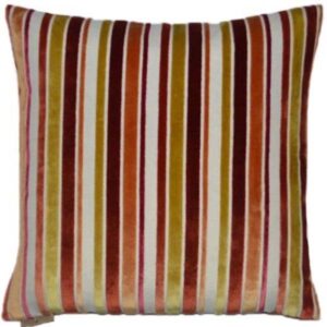 MISC-PILL-013 | ROUGE & JAUNE STRIPED PILLOW