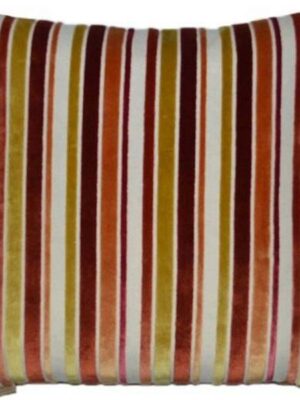MISC-PILL-013 | ROUGE & JAUNE STRIPED PILLOW