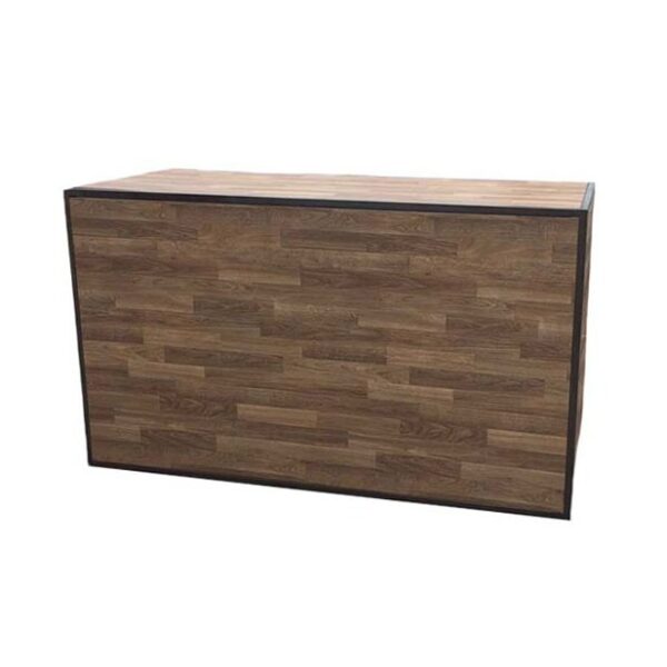 BAR-022 | 6FT BAR BROWN FRAME WITH PLEXI