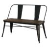 MISC-RW-025 | INDUSTRIAL BENCH WITH BACK BROWN
