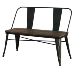 MISC-RW-025 | INDUSTRIAL BENCH WITH BACK BROWN