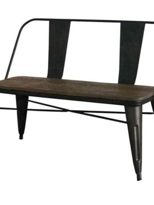 MISC-RW-025 | INDUSTRIAL BENCH WITH BACK BROWN