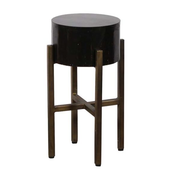ET-RW-015 | TORONTO COUNTER STOOL/SIDE TABLE ONYX