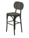 BS-182 | NAPA CANE OVAL BARSTOOL BLACK WOOD