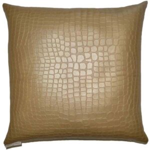 MISC-PILL-033 | GOLD CROCODILE PILLOW