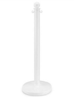 MISC-BA-058 | WHITE RESIN STANCHIONS WITH CHAIN