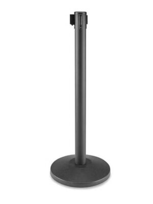 MISC-BA-049 | BLACK RETRACTABLE STANCHIONS (7FT)