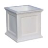 MISC-BA-054 | WHITE RESIN TOPIARY BOX