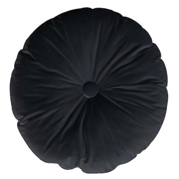 MISC-PILL-071 | IK ROUND VELVET PILLOW BLACK