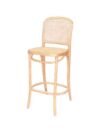 BS-091 | NAPA BARSTOOL NATURAL WOOD WITH NATURAL CANE SEAT & BACK