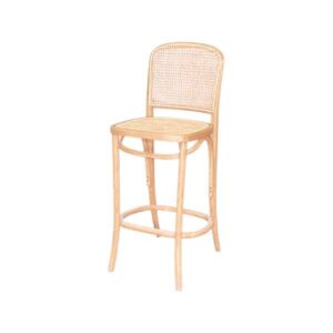BS-091 | NAPA BARSTOOL NATURAL WOOD WITH NATURAL CANE SEAT & BACK