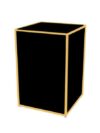 BAR-CU-002 | CORNER UNIT GOLD FRAME WITH PLEXI