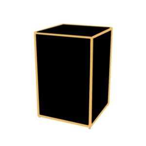BAR-CU-002 | CORNER UNIT GOLD FRAME WITH PLEXI