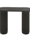 COMM-022 | SYDNEY FLUTED OVAL COMMUNAL TABLE BLACK WOOD