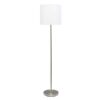 MISC-L-11 | BRUSHED NICKEL DRUM SHADE FLOOR LAMP