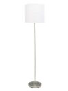 MISC-L-11 | BRUSHED NICKEL DRUM SHADE FLOOR LAMP
