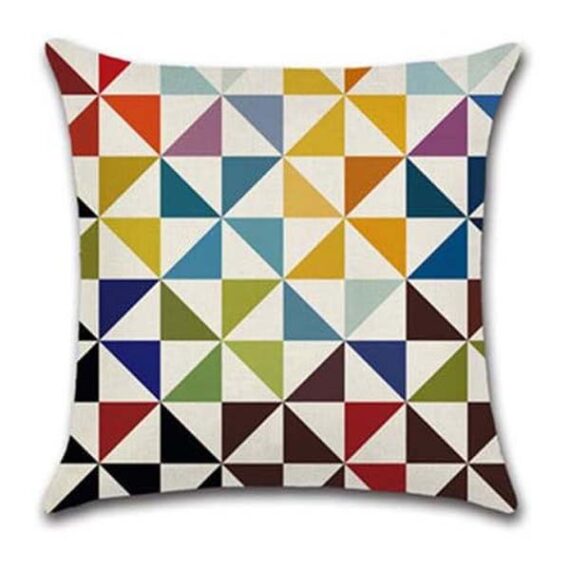 MISC-PILL-080 | DIAMOND MULTICOLOURED GEOMETRIC PILLOW