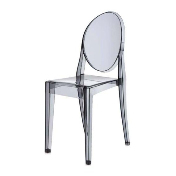 CH-144 | SMOKE ACRYLIC ROUND BACK CHAIR