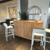 BAR-090 | SYDNEY FLUTED 6FT BAR NATURAL WOOD