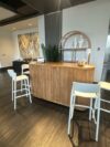 BAR-087 | SYDNEY ARCHED BAR SHELF NATURAL WOOD