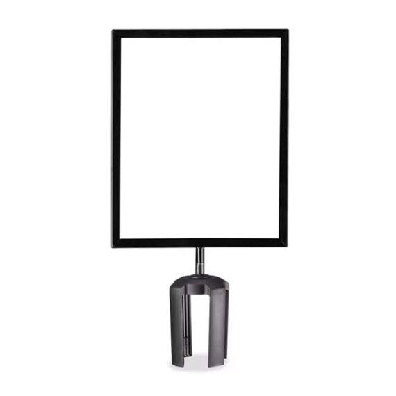 MISC-BA-056 | BLACK STANCHION SIGN HOLDER
