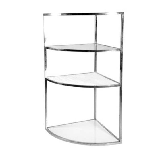 BAR-007 | 1/4 QUARTER ROUND BAR BACK CHROME FRAME WITH PLEXI