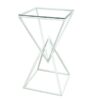 CRU-063 | GEO DIAMOND WHITE FRAME CRUISER CLEAR GLASS TOP