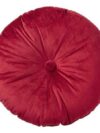 MISC-PILL-074 | IK ROUND VELVET PILLOW ROUGE