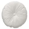 MISC-PILL-070 | IK ROUND VELVET PILLOW WHITE