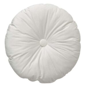MISC-PILL-070 | IK ROUND VELVET PILLOW WHITE