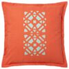 MISC-PILL-100 | RED BROWN TILE PATTERN PILLOW
