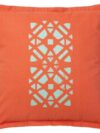 MISC-PILL-100 | RED BROWN TILE PATTERN PILLOW