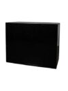 BAR-039 | 4FT BAR BLACK FRAME PLEXI