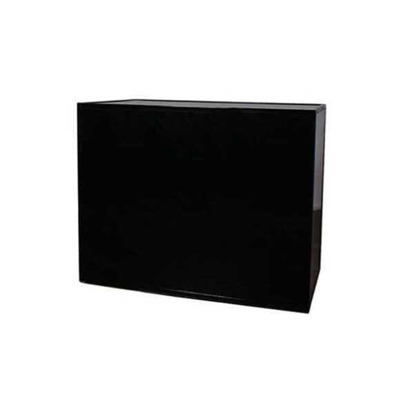 BAR-039 | 4FT BAR BLACK FRAME PLEXI