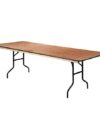 CASUAL-080 | 8FT WOOD BANQUET FOLDING TABLE