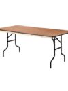 CASUAL-079 | 6FT WOOD BANQUET FOLDING TABLE