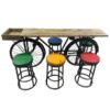 MISC-PROP-015 | BICYCLE TABLE WITH STOOLS (6)