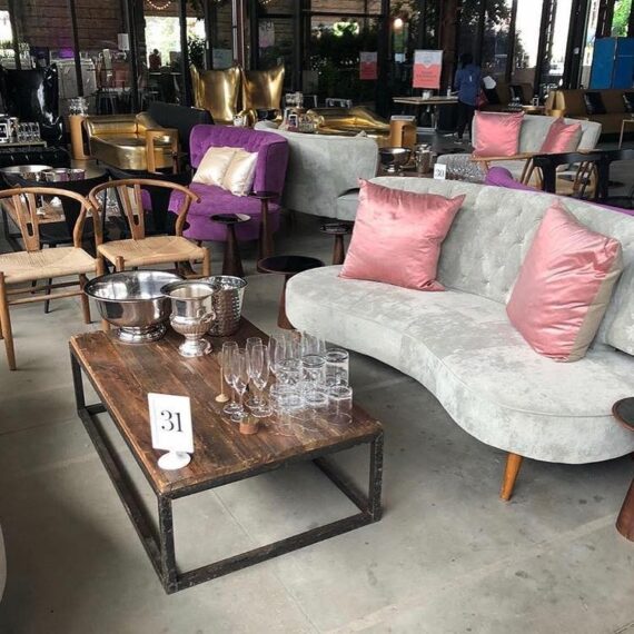 SS-417 | QUEEN WEST VELVET SOFA GREY